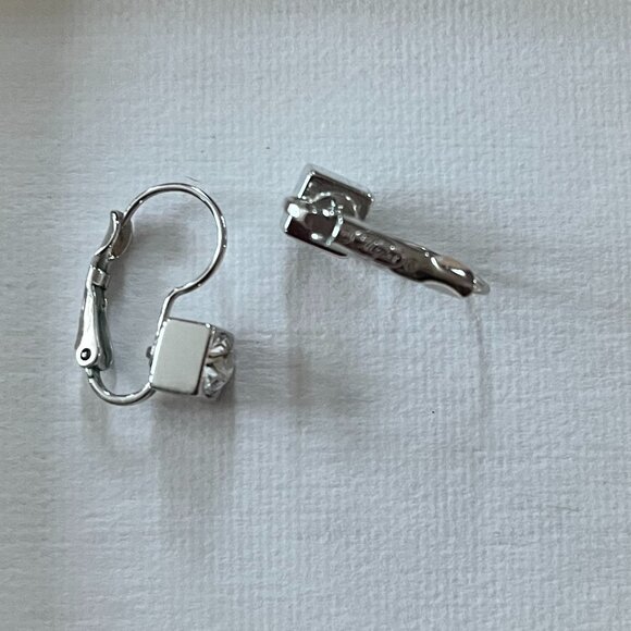 Vintage Myka Designs Euroback Crystal Drop Earrings - Picture 2 of 4